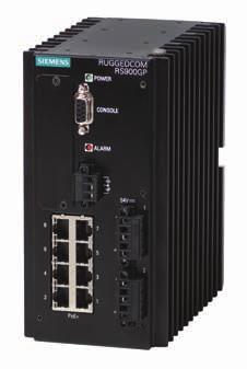 RS900GP compact Layer 2 Ethernet switches RS900GP The RS900GP is a 10-port utility-grade, fully managed Ethernet switch, providing two fiber-optic or copper Gigabit and eight Fast Ethernet copper