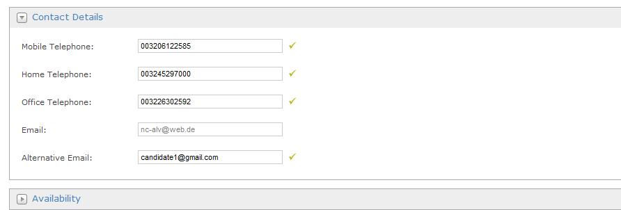 details, you will notice that the email field is pre-populated with the email address you used to create your account.