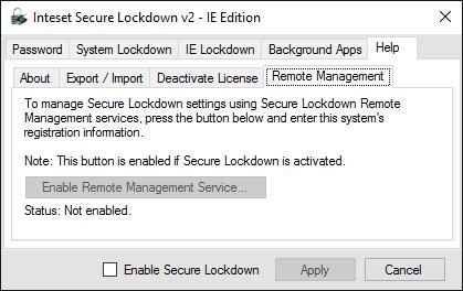 update Secure lockdown to the latest build view a screenshot of the current activity view system and Secure Lockdown configuration information view the status if Secure Lockdown is enabled and
