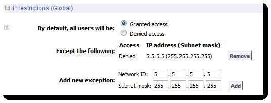 Grant/Deny Access to All Components By default, Rescue users can access all Rescue components from any IP address.
