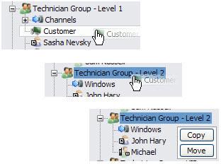 On the Organization Tree, select the Technician Group you want to work with. 2. Select the Settings tab. 3.