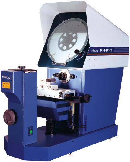 Digital angle measurement to 1 or 0.01 (PH-3515F). Heavy-duty workpiece table incorporates linear scales for fast, accurate measurement.