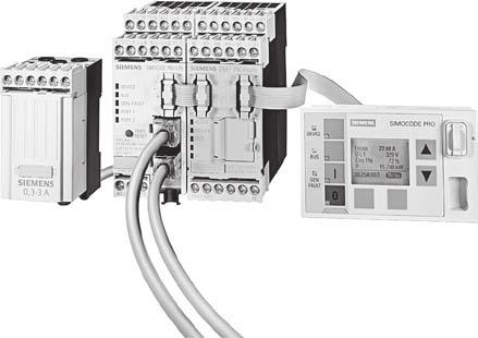 SIMOCODE 3UF Motor Management and Control Devices SIMOCODE pro 3UF7 motor management and control devices Overview SIMOCODE pro V PROFINET with current/voltage measuring module, fail-safe expansion