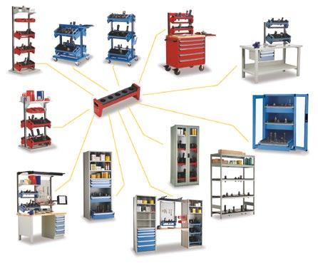 CNC Tool Storage Solutions The Rousseau Advantages Made of sturdy PVC, the extruded part of the rack protects tools against blows.
