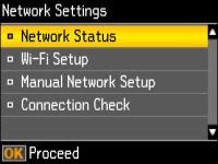 You see this screen: Note: If you are connected to a network, the signal strength is also displayed. 5.