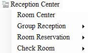 Center, Group Reception, Room Reservation and Room