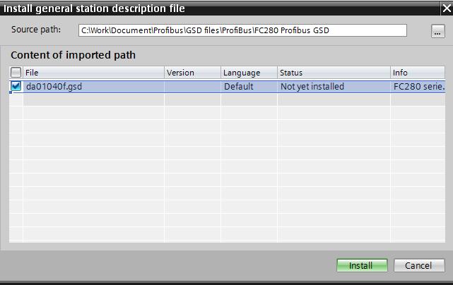 Import a GSD file once, and then follow the initial installation of the software tool. See Illustration 3.