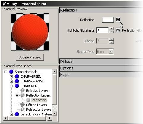 5. If it is not already enabled scroll down the box next to Type, and then select Fresnel. Fresnel IOR is to control the reflection intensity. Keep the default value of 1.55, then click Apply. 6.