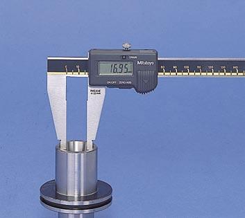 Parallax-free vernier scale type is available for easy and positive measurement (series 160). With SPC output (series 550). 550-311-10 Range* Order No. Accuracy Remarks 0 (10) - 200mm 550-301-10 ±0.