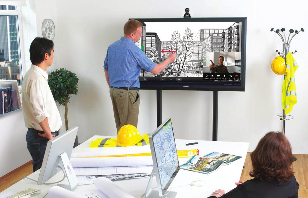 Meetings always have a cost /This is Why our Optimised Video Collaboration Solution brings everyone into your room at the touch of a button.