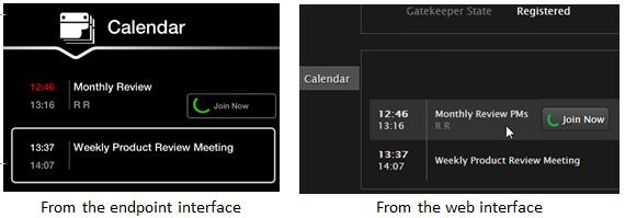 Figure 28: Notifications when a meeting is due to start 3.