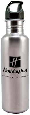 Drinkware and Mugs Drinkware and Mugs Stainless Sports Bottle Item #: IHGMHI5014-L Features: Stainless steel sports bottle, screw-on cap. Color: silver Size: 26 oz.