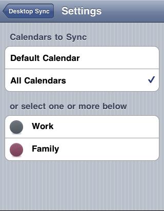 Sync Settings on idevice (iphone/ipad/ipod) Automatic Automatic sync is found as a switch on the main Desktop Sync screen in the idevice.