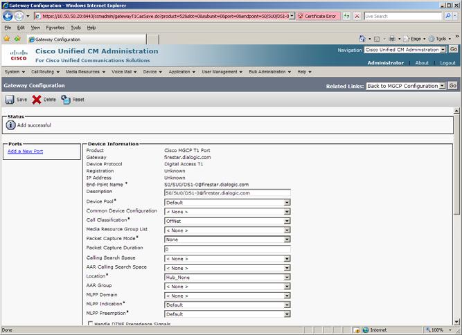 Dialogic Brooktrout SR140 Fax Software with Cisco Unified