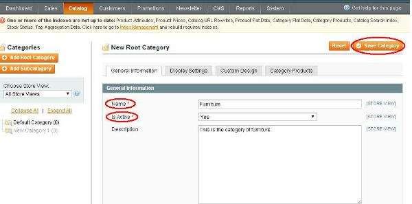 Step (2): Go to the Catalog menu and click on the Manage Categories option.