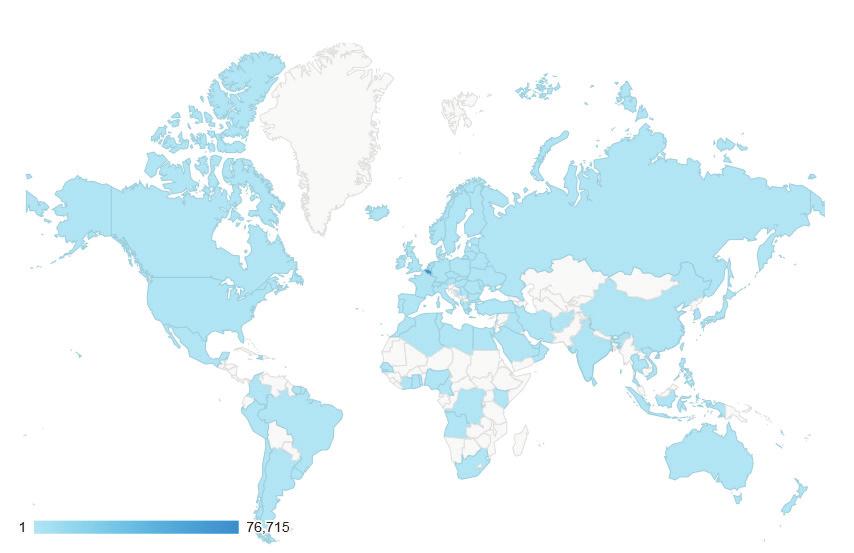 Where are this site's visitors located? SEARCH REPORT - client.be Country Percent of Visitors 1.
