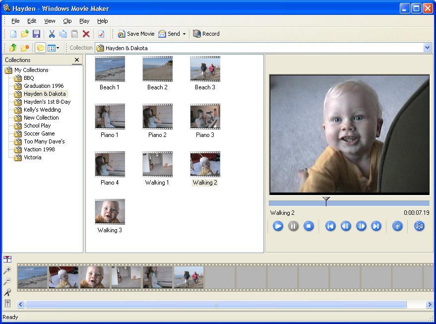 Video Editing Software MovieMaker included