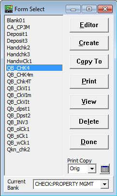 Chapter 9 FORM FILES When PrintBoss Select captures a print job from the QuickBooks / Quicken, the PrintBoss Form File (.PBF) is the conductor that controls if and how all the data will be used.