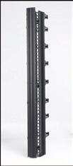 The components include: Distribution and server racks in aluminum or steel; knockdown or welded; 2 or 4 posts Choice of low- or high-density vertical cable managers in single- or double-sided
