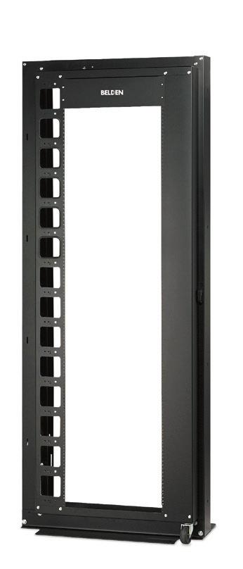 5" deep can be pivoted Cable management allows for cable routing without interference of the swing rack Racks can be bolted side-to-side Friction lock prevents rack movement while servicing Wall 75.