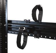 attachment points for our Quick Mount System or nylon ties along the mounting rails, rail supports and cable tie bar (Photos B and C) provide the utmost flexibility in cable routing and lacing The
