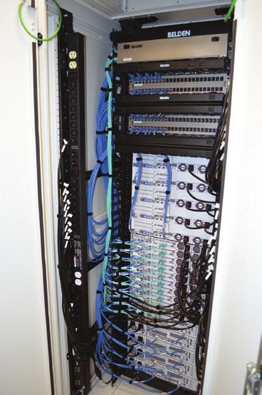 Adaptability A selection of vertical and horizontal cable managers capable of handling a wide range of cable and connectivity density can be accommodated in