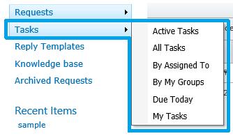 Please refer to the Create Task and View Tasks sections for more information on how to create and view tasks for a specific request.