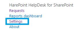 Or Go to Site Settings In section HarePoint HelpDesk for SharePoint click link Settings On the Settings page, click Specify Technicians, Users and Viewers link from Users and Accounts category: