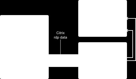 ica file, however with an modified address and port, so the Citrix client will contact the Citrix Application server through G/On rather than directly.