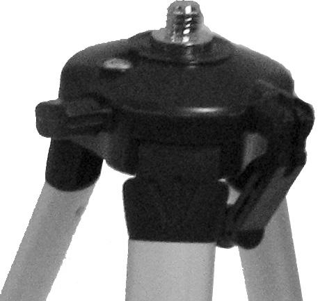 Verify that installation surface has no hidden utility lines before drilling or driving screws. Tripod Head (4) Bull s Eye Vial (15) Tripod (3) 3.