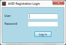 icon to log into the AVID (Archival for Voter Images and Data)