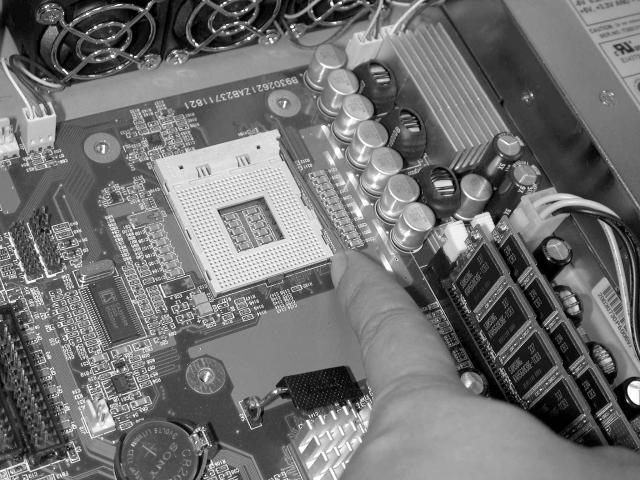 2.4 Installing a Different Processor The system was designed to self-detect its CPU speed. So it does not require any system adjustment. Fig.