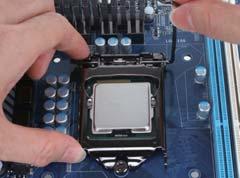 load plate will be lifted as well. Step 2: Remove the CPU socket cover as shown.