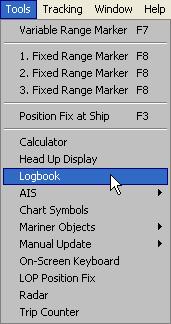 USER INTERFACE 3.5 The logbook In the CS68 system, system information and vessel movements will be automatically logged and saved to an internal database.