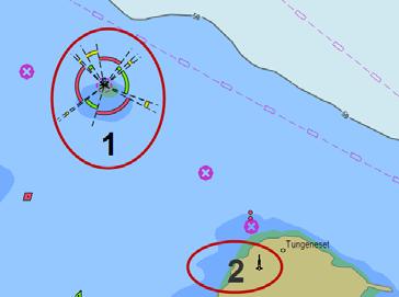 compass may be used to calculate your position. Two LOPs will give you an estimated vessel position.