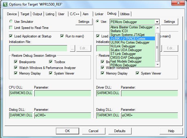 3. Ensure that the debugger configuration is correct in the project options.