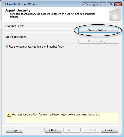 Click on the Security Settings tab as shown in the
