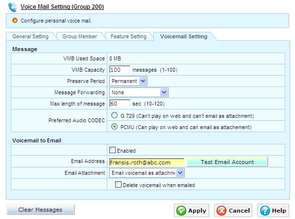 Access voice mail by logging into personal self-care web, with or without email notifications. Access voice mail from e-mails.