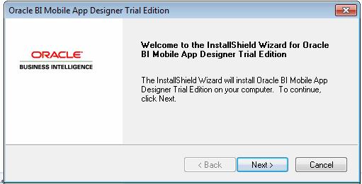 2 Installing BI Mobile App Designer Trial Edition The BI Mobile App Designer Trial Edition can be installed on either Windows or Mac.