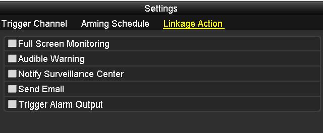 4) Repeat the above steps to set up arming schedule of other days of a week. You can also use Copy button to copy an arming schedule to other days.