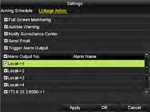 11.4 Configuring Video Quality Diagnostics Purpose: When the video quality is diagnosed abnormal (e.g., blurred image, abnormal brightness and color cast), the alarm will be triggered and linked with the configured response actions 1.