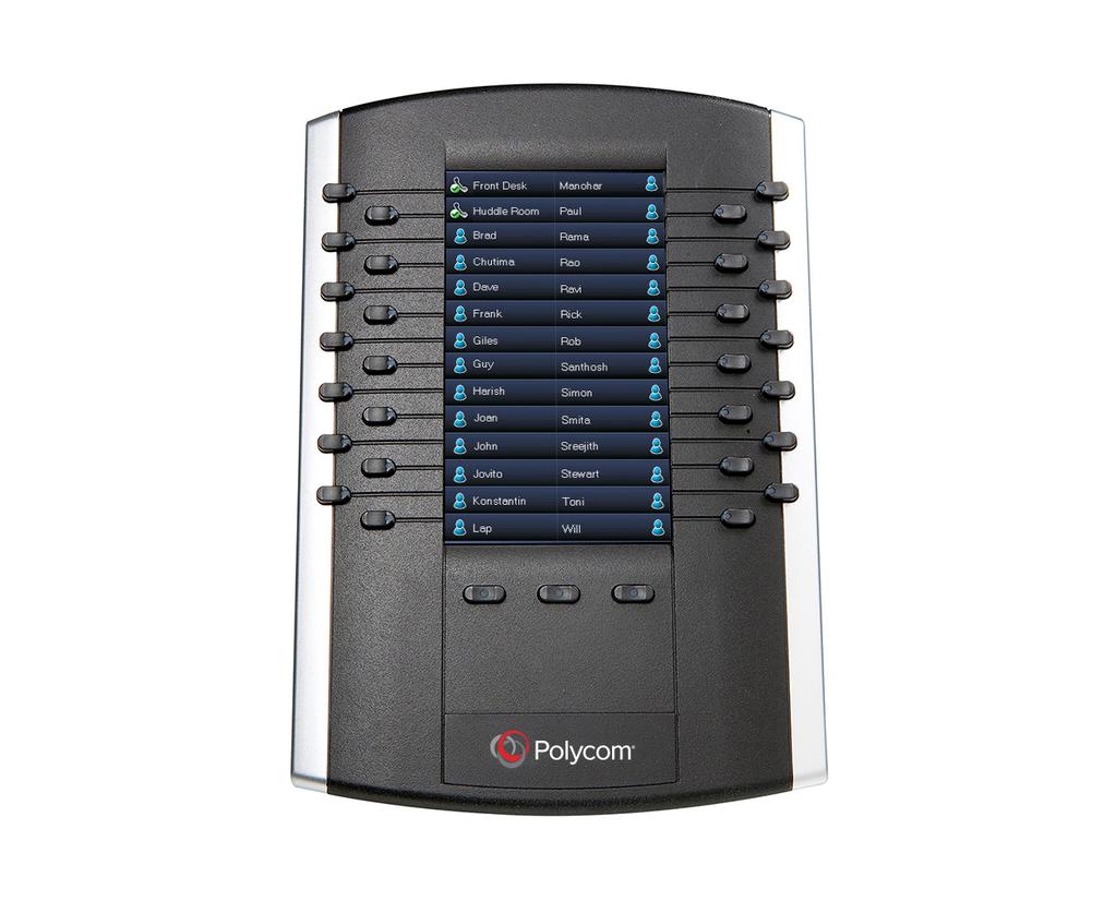 Polycom HD Voice quality with 7 khz frequency response on all audio paths (speaker, handset, headset) Monochrome backlit display (132 x 64) supporting 2 line keys 2 x Ethernet 10/100, PoE (Class 2)