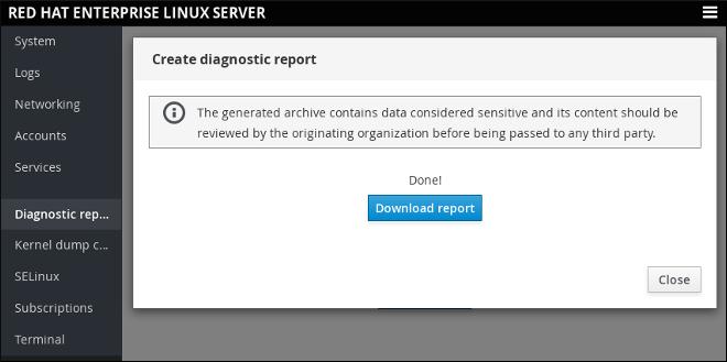 information and prepares a report in the.xz compressed format.