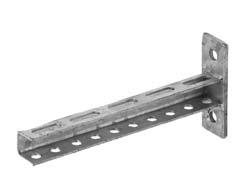 s Channels and channel brackets CL Cantilever Material: Hot dipped galvanized.