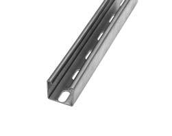 s Channels and channel brackets RPC Channel Surface finish: Electro zinc plated. Available as plain or slotted.