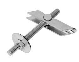 The fastener angle has holes of Ø,, intended for blind rivet or sheet metalscrew B.