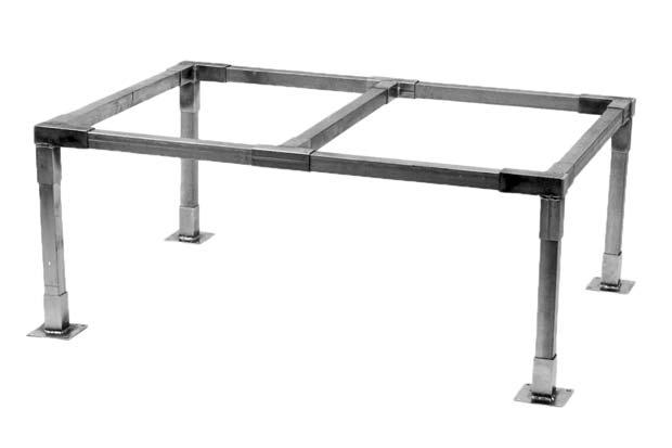 s Frame support system Stand system Consisting of square tubes and a number of parts which are used to create a range of different structures.