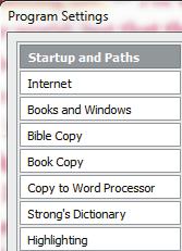 Go to Options Settings to do the following: Sets the start page and where books/documents are stored. Sets your default Internet connection and features.