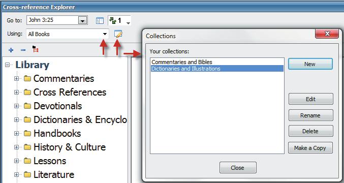 Open the Strong s Concordance by selecting it from the Word Study category from your Library Resources.