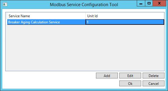 Circuit Breaker Aging Configuration Tool Circuit Breaker Aging Guide A dialog appear about the change in configuration. 7. Click Yes to continue and to restart the Modbus Software Gateway Service.